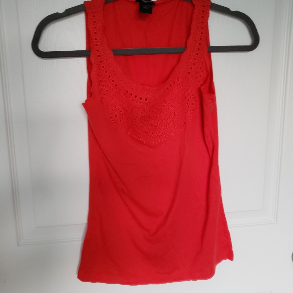Ann Taylor Embroidered Tank Top